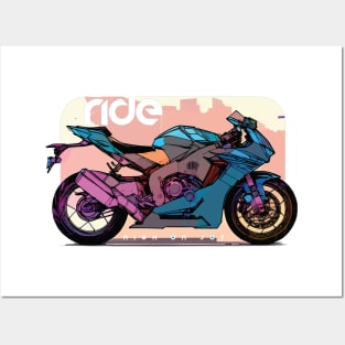 Ride fireblade cyber Posters and Art